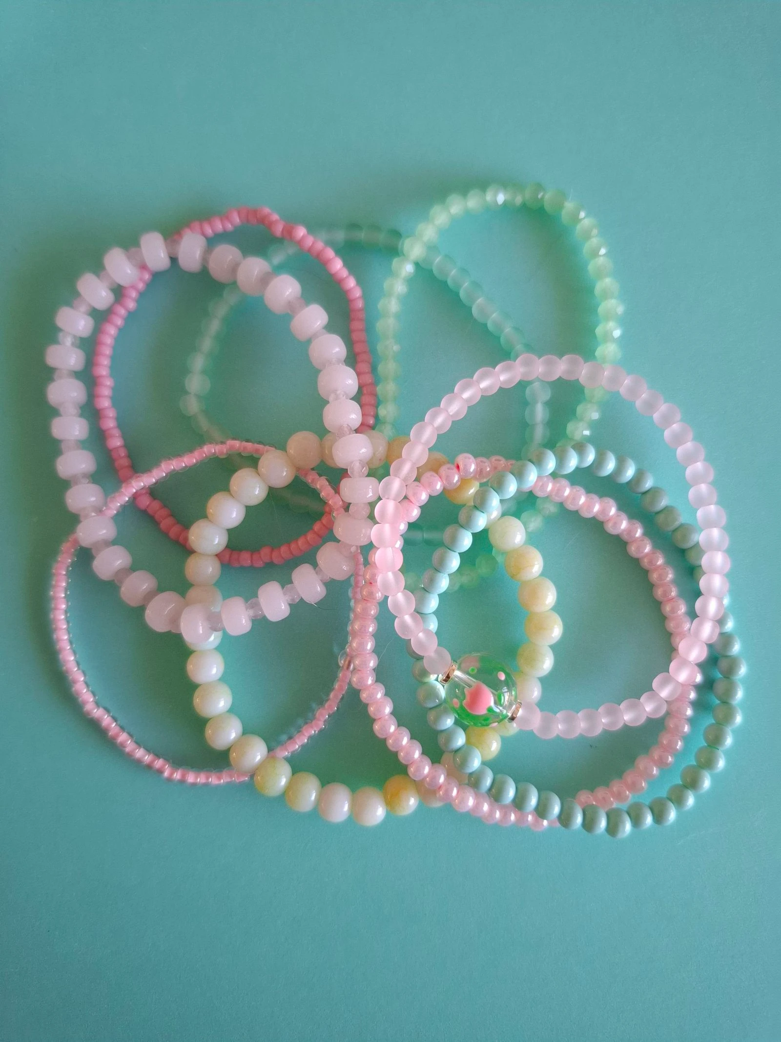 Conjunto de pulseiras pastel – photo 2